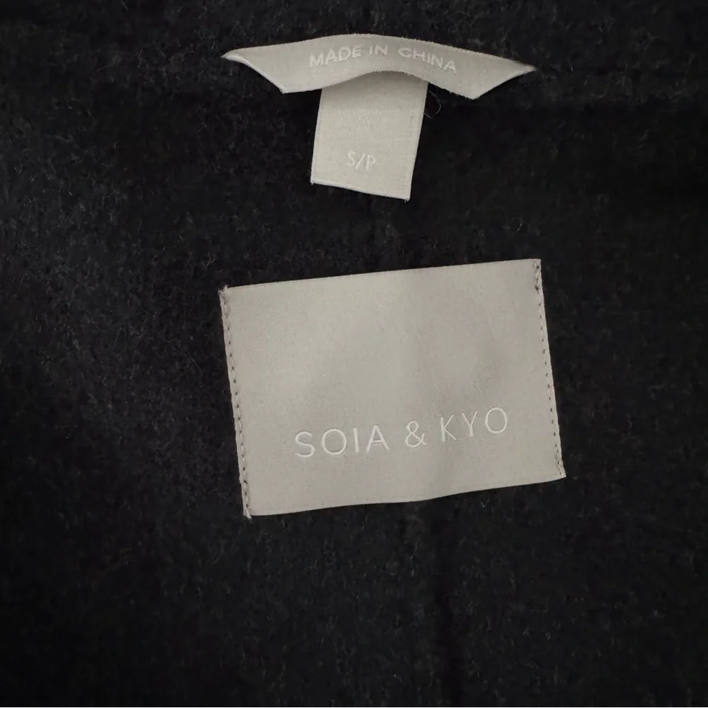 Soia & Kyo Wool Belted Wrap Coat - Picture 7 of 11